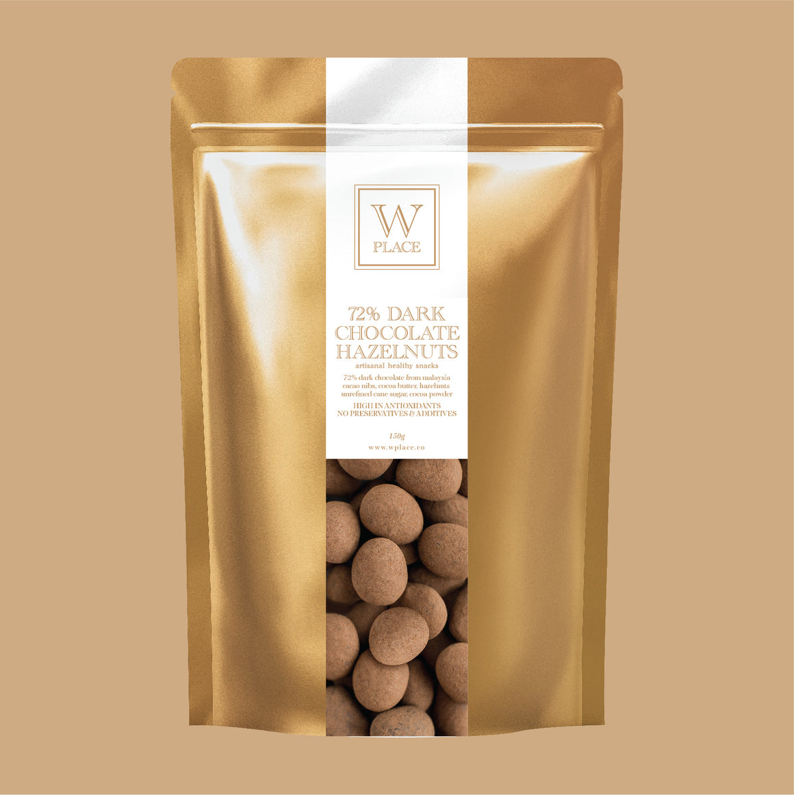 72% Dark Chocolate Hazelnuts | 150g (VEGAN)