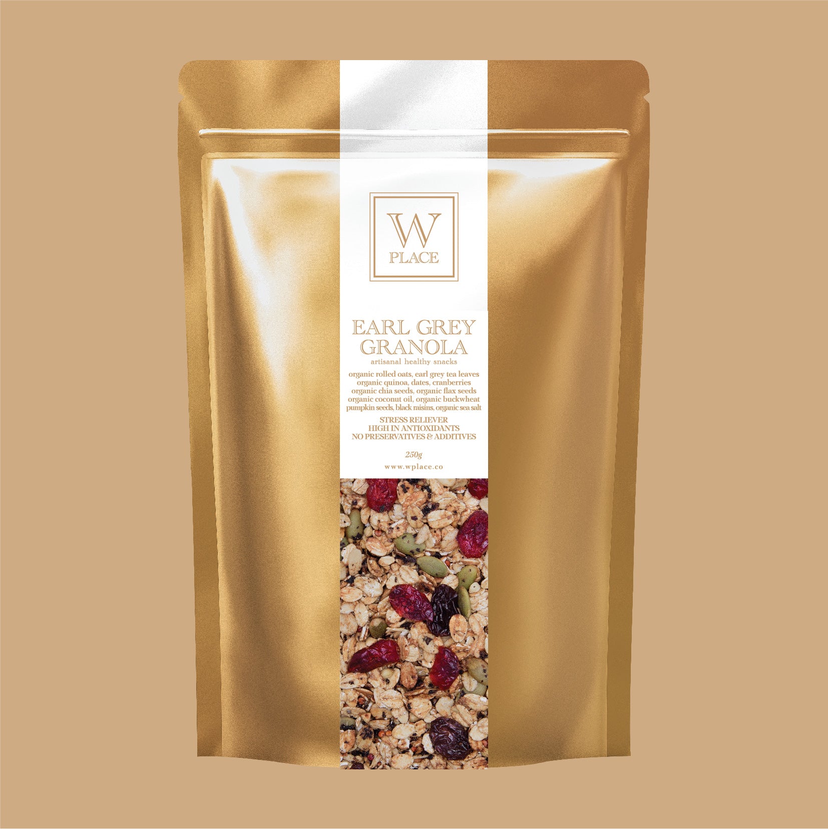 EARL GREY GRANOLA | 250g *ORGANIC (Sugar Free | Nuts Free | Vegan)